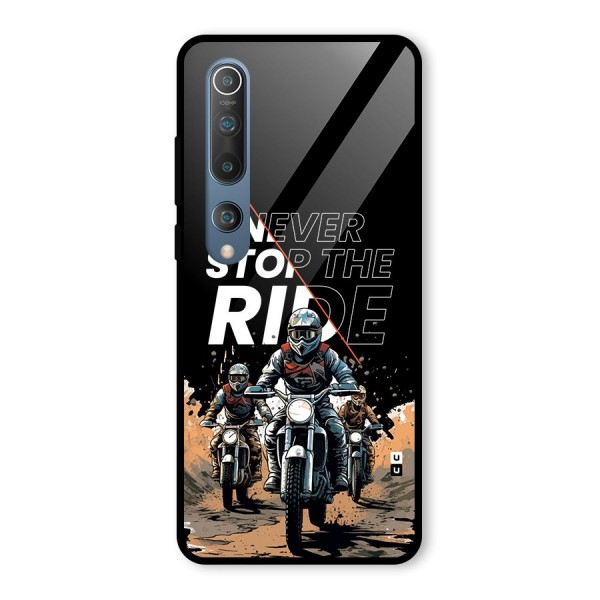 Never Stop ride Glass Back Case for Mi 10