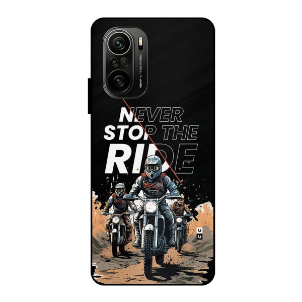 Never Stop ride Metal Back Case for Mi 11X Pro