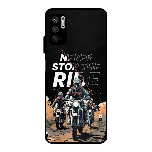 Never Stop ride Metal Back Case for Poco M3 Pro 5G