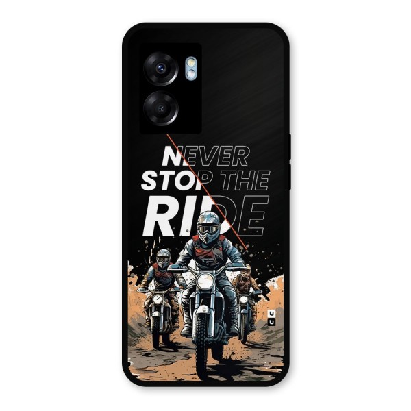 Never Stop ride Metal Back Case for Realme Narzo 50 5G