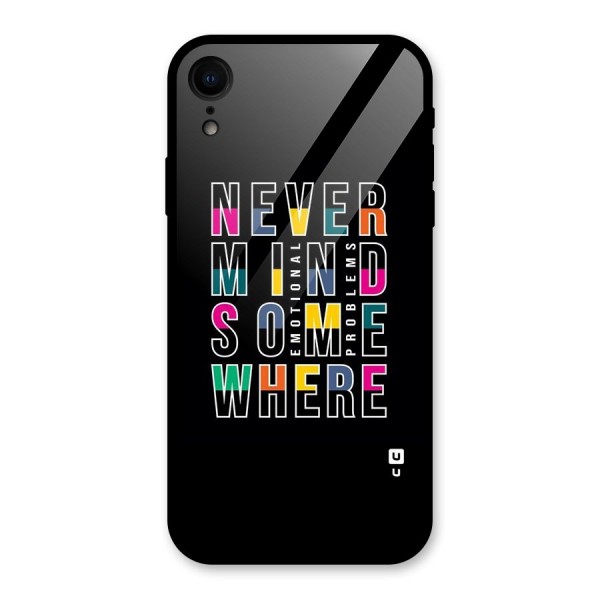 Nevermind Somewhere Glass Back Case for iPhone XR