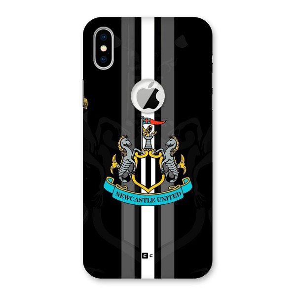 New Castle United Back Case for iPhone XS Logo Cut