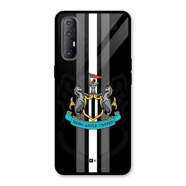 New Castle United Glass Back Case for Oppo Reno3 Pro