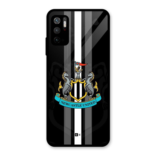 New Castle United Glass Back Case for Poco M3 Pro 5G