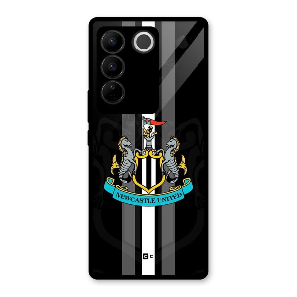 New Castle United Glass Back Case for Vivo V27