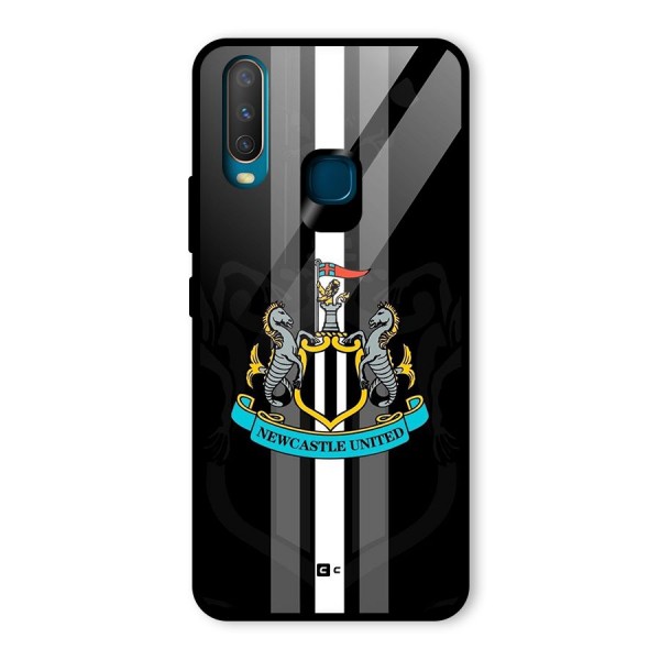New Castle United Glass Back Case for Vivo Y12