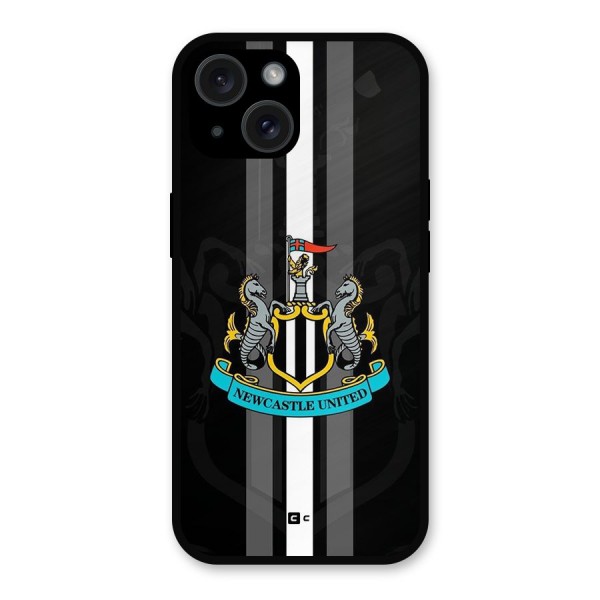 New Castle United Metal Back Case for iPhone 15
