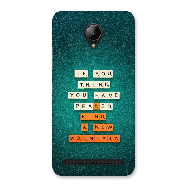 New Mountain Back Case for Lenovo C2