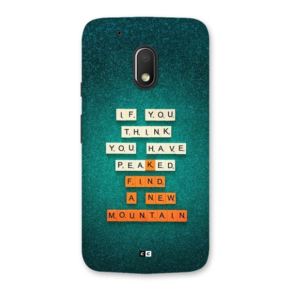 New Mountain Back Case for Moto G4 Play