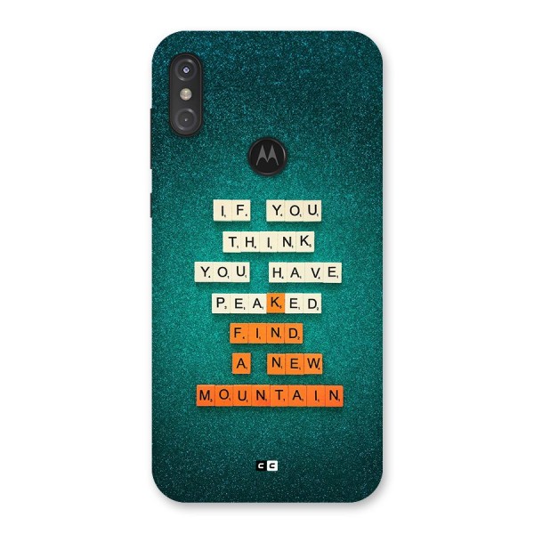 New Mountain Back Case for Motorola One Power