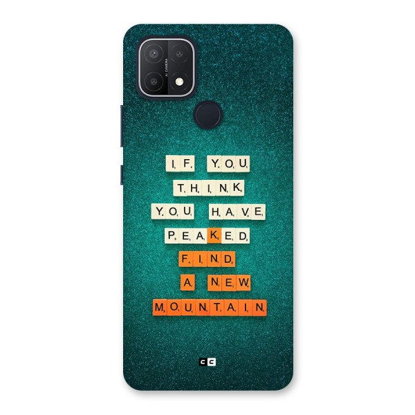 New Mountain Back Case for Oppo A15