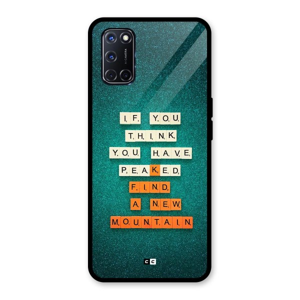 New Mountain Glass Back Case for Oppo A52