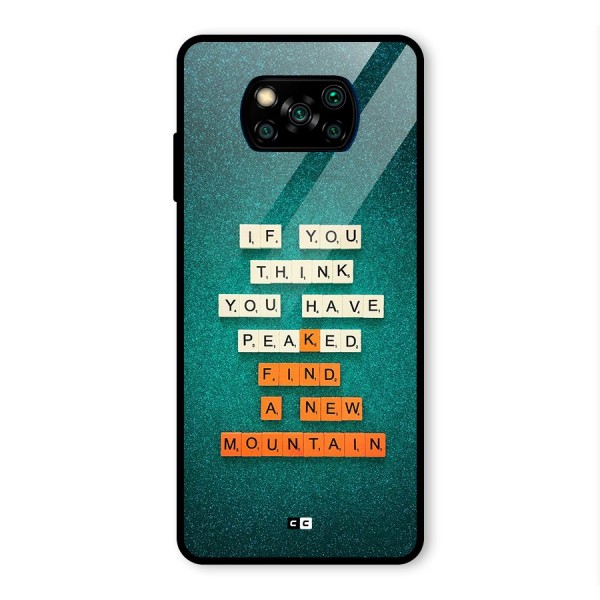 New Mountain Glass Back Case for Poco X3 Pro