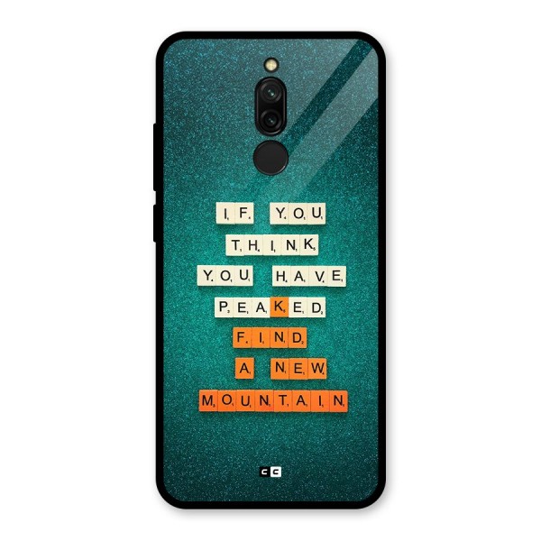 New Mountain Glass Back Case for Redmi 8
