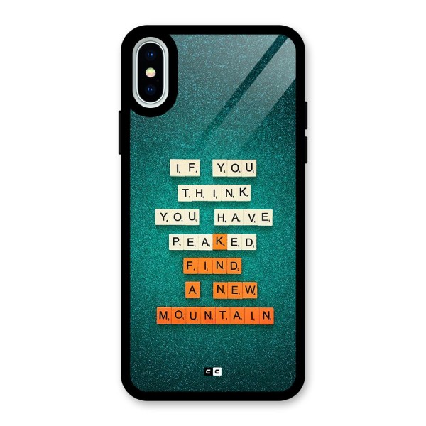 New Mountain Glass Back Case for iPhone X