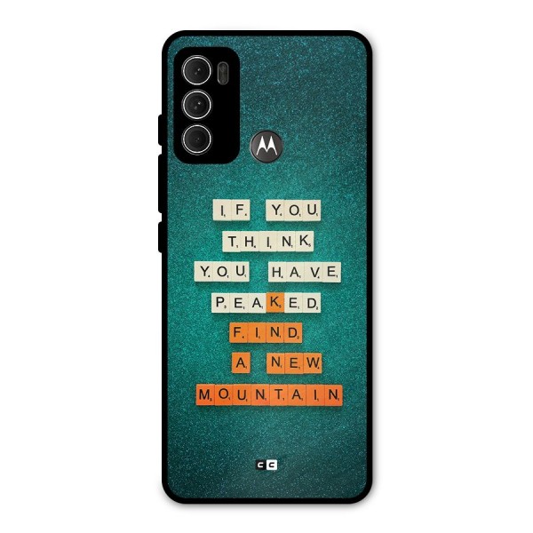 New Mountain Metal Back Case for Moto G60