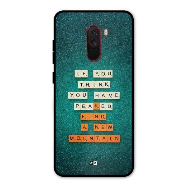 New Mountain Metal Back Case for Poco F1