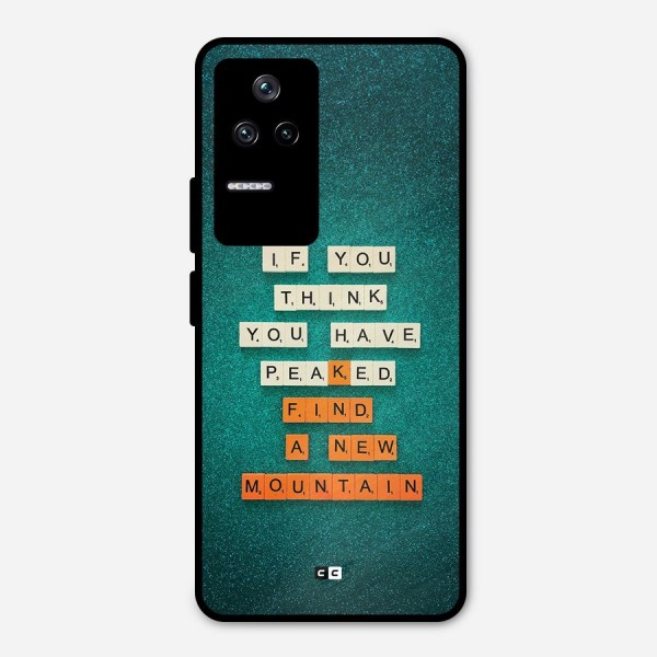 New Mountain Metal Back Case for Poco F4 5G