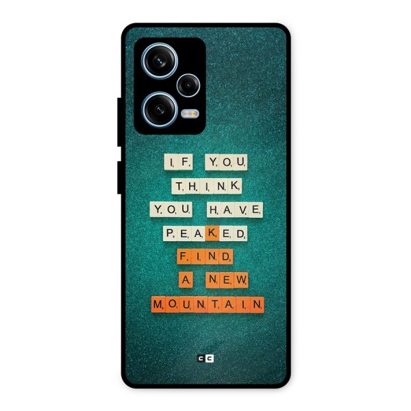 New Mountain Metal Back Case for Redmi Note 12 Pro