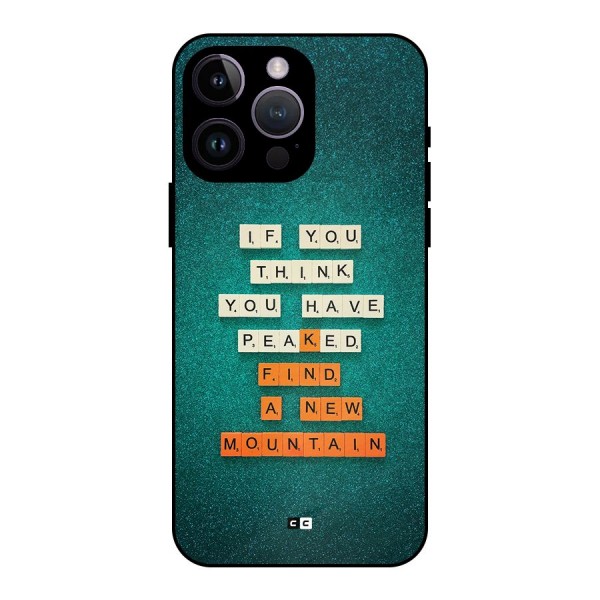 New Mountain Metal Back Case for iPhone 14 Pro Max