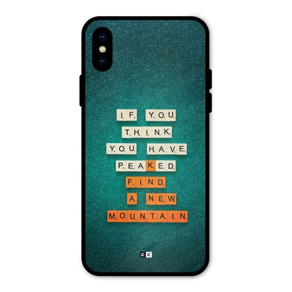 New Mountain Metal Back Case for iPhone X
