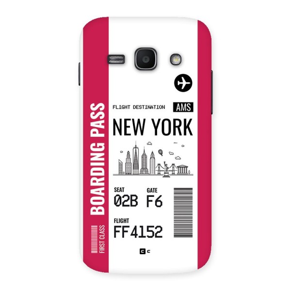 New York Boarding Pass Back Case for Galaxy Ace3