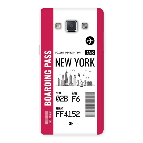 New York Boarding Pass Back Case for Galaxy Grand 3