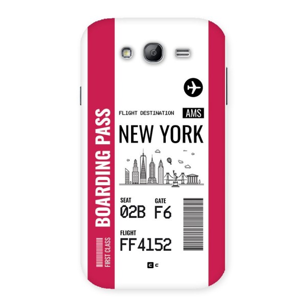 New York Boarding Pass Back Case for Galaxy Grand Neo