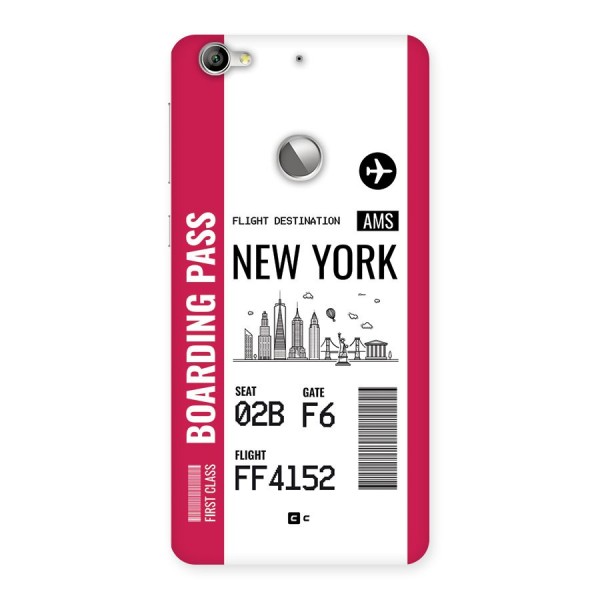 New York Boarding Pass Back Case for Le 1S