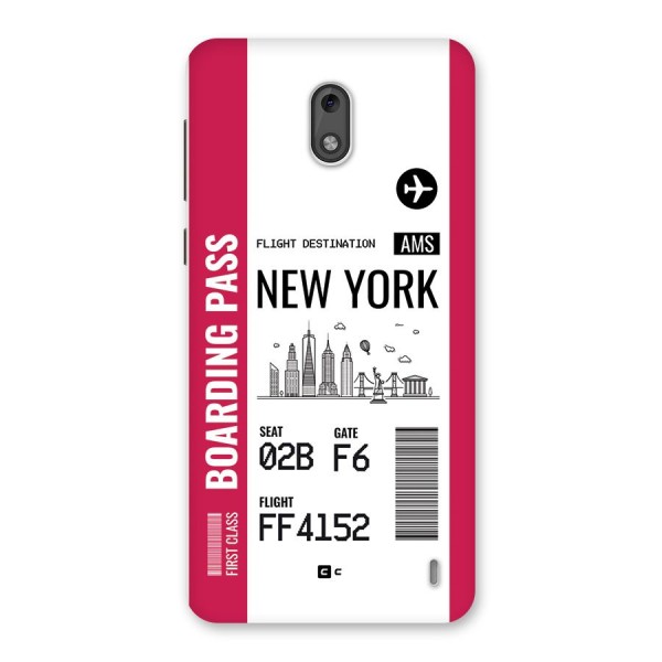 New York Boarding Pass Back Case for Nokia 2