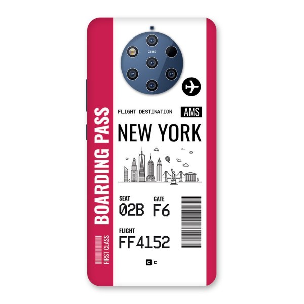 New York Boarding Pass Back Case for Nokia 9 PureView