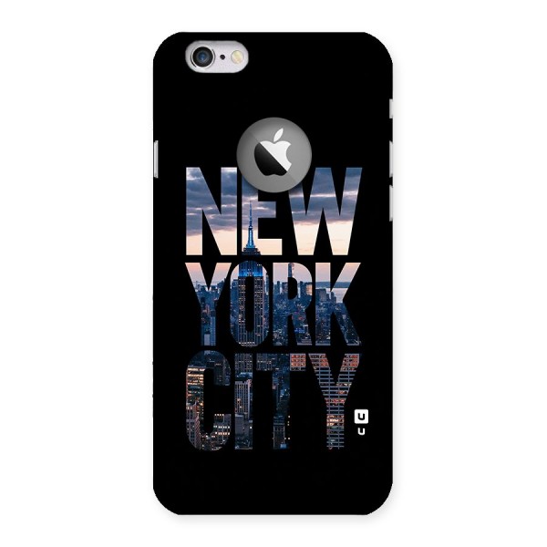 New York City Back Case for iPhone 6 Logo Cut