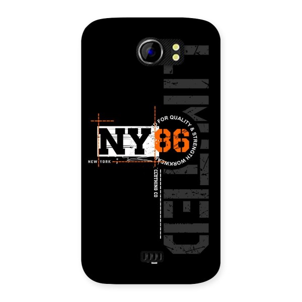 New York Limited Back Case for Canvas 2 A110