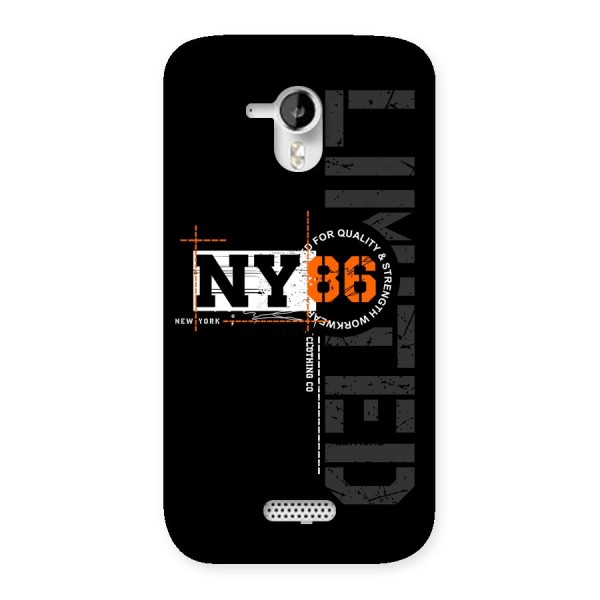 New York Limited Back Case for Canvas HD A116
