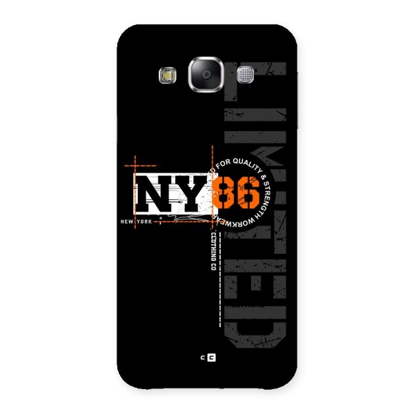 New York Limited Back Case for Galaxy E5