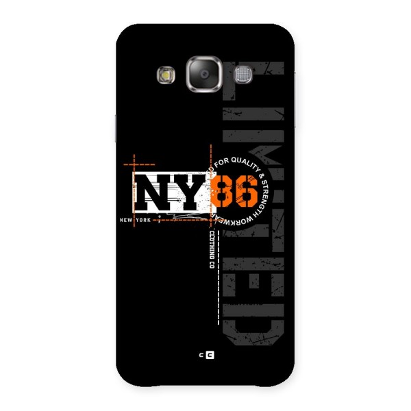 New York Limited Back Case for Galaxy E7