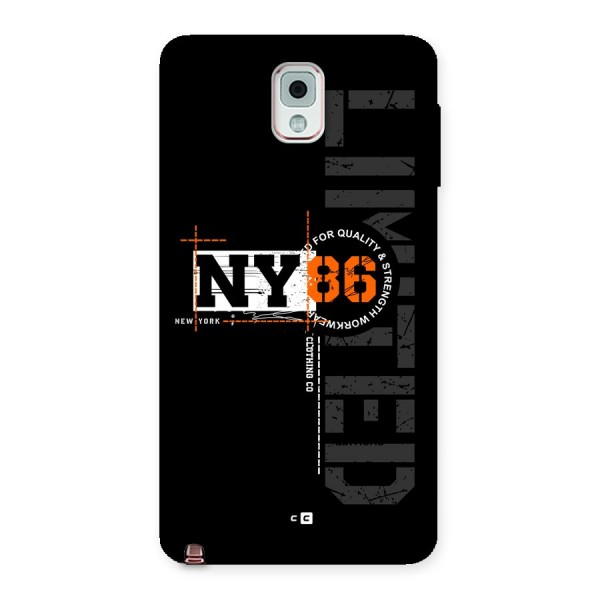 New York Limited Back Case for Galaxy Note 3