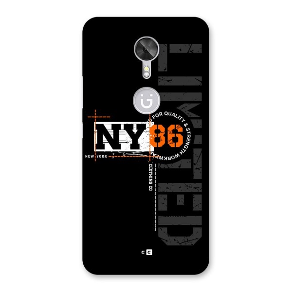 New York Limited Back Case for Gionee A1