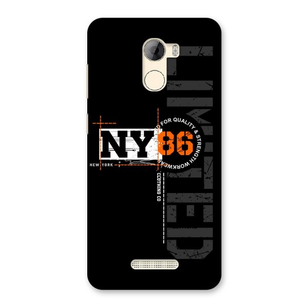 New York Limited Back Case for Gionee A1 LIte