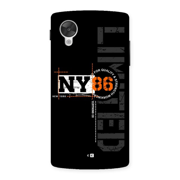 New York Limited Back Case for Google Nexus 5