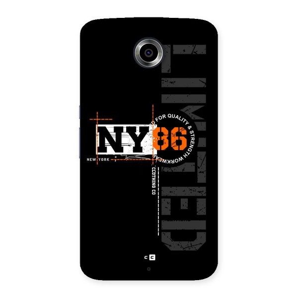 New York Limited Back Case for Google Nexus 6