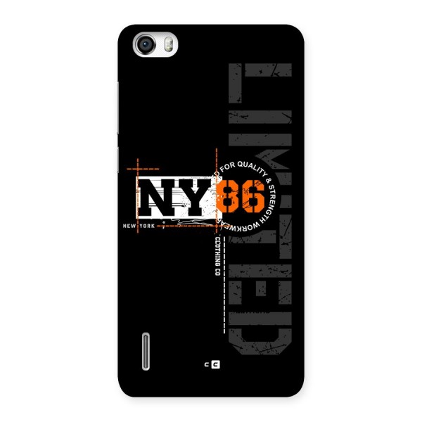 New York Limited Back Case for Honor 6