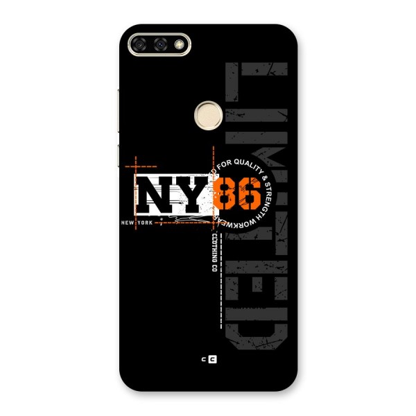 New York Limited Back Case for Honor 7A
