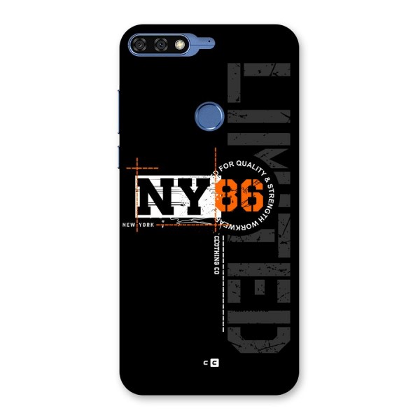 New York Limited Back Case for Honor 7C