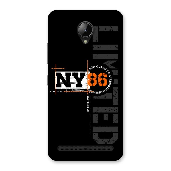 New York Limited Back Case for Lenovo C2