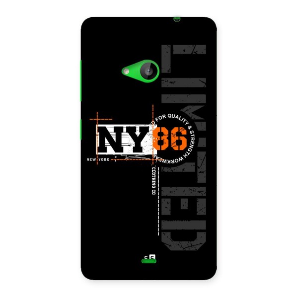 New York Limited Back Case for Lumia 535
