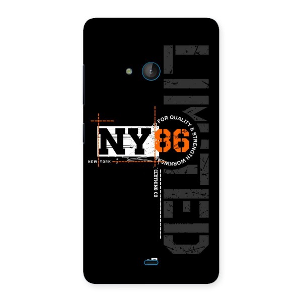 New York Limited Back Case for Lumia 540