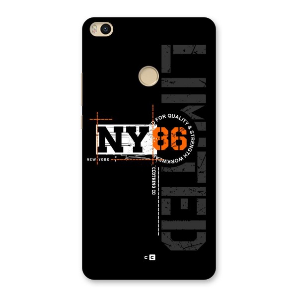 New York Limited Back Case for Mi Max 2