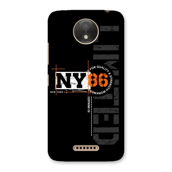 New York Limited Back Case for Moto C Plus