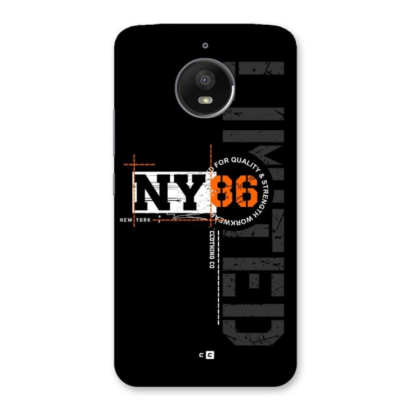 New York Limited Back Case for Moto E4 Plus